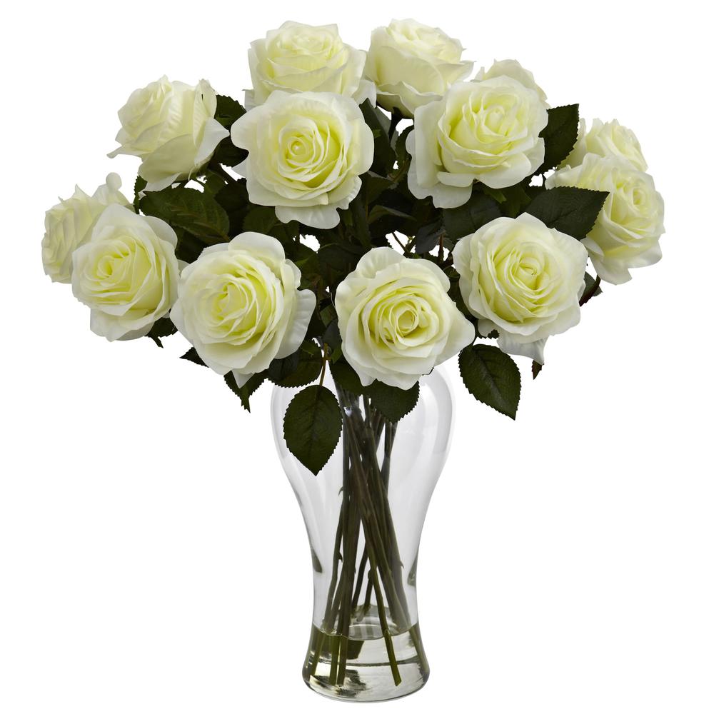Blooming Roses with Vase. Picture 1