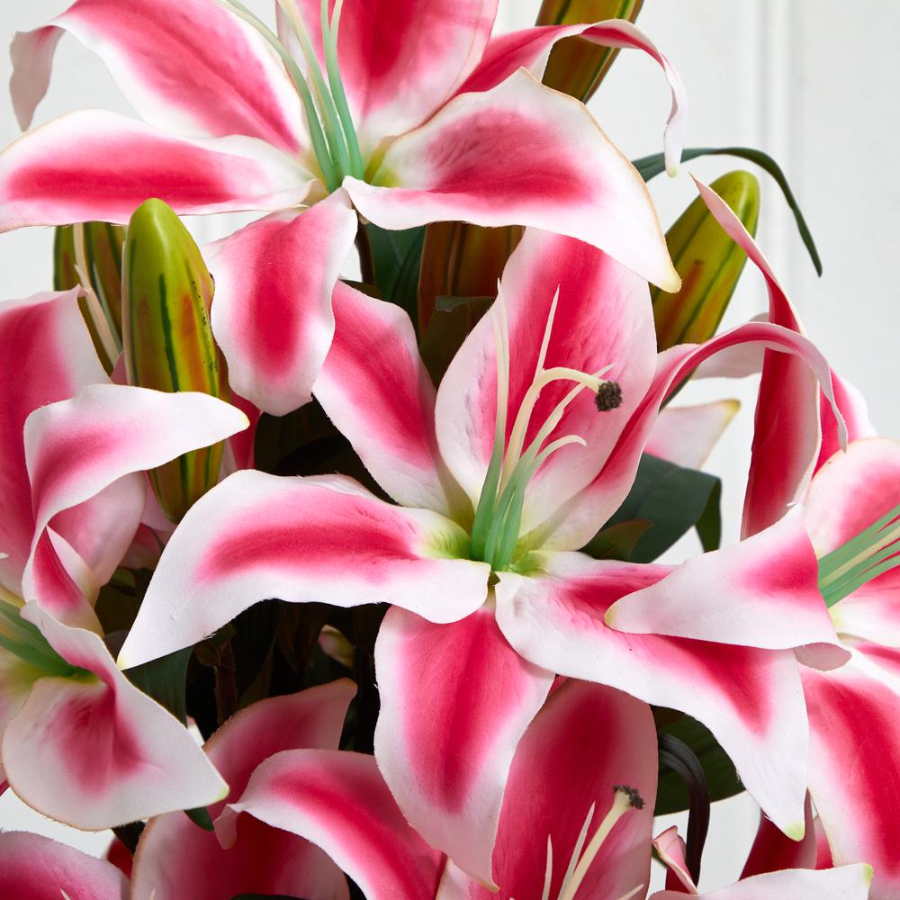 Rubrum Lily with Decorative Vase. Picture 3