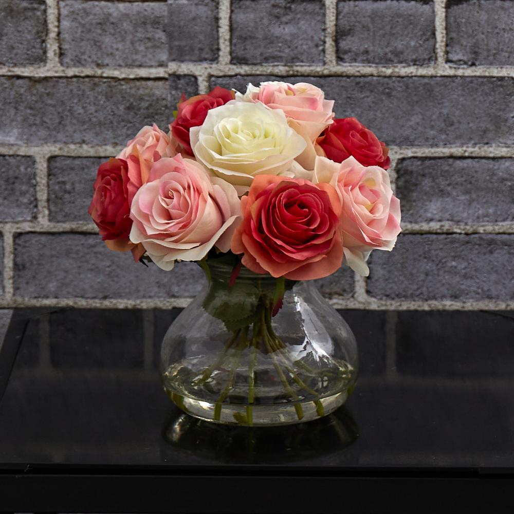 Rose Arrangement with Vase, Assorted. Picture 2