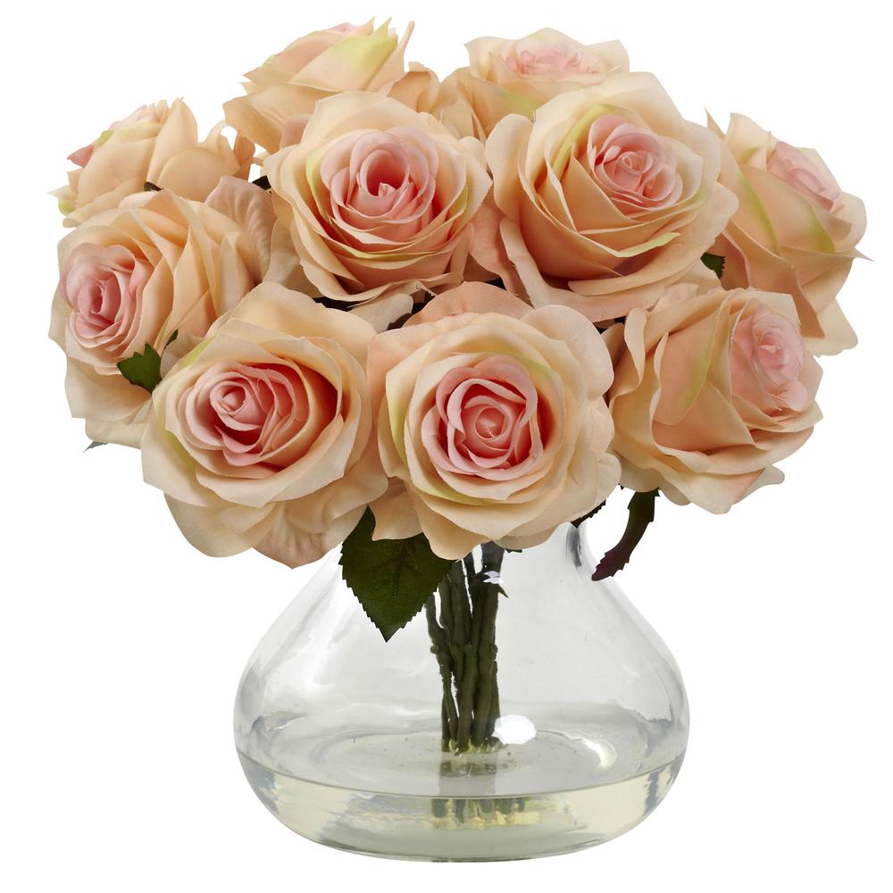 Rose Arrangement with Vase - Orange. Picture 1