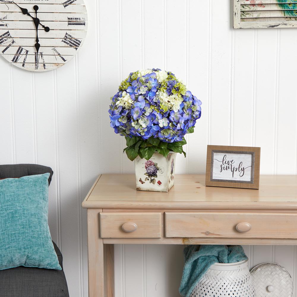 Mixed Hydrangea with Floral Planter. Picture 3