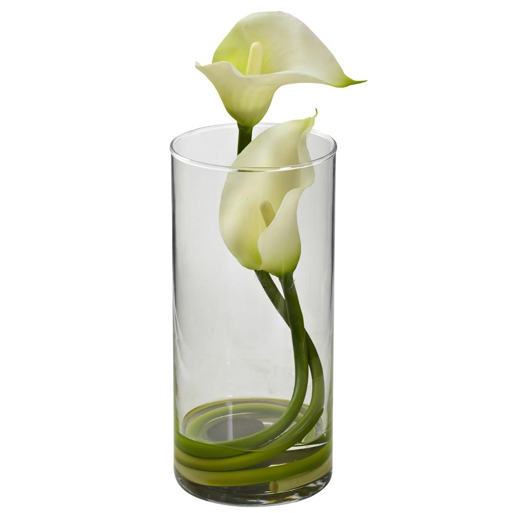 Double Calla Lily with Cylinder (Set of 2). Picture 3