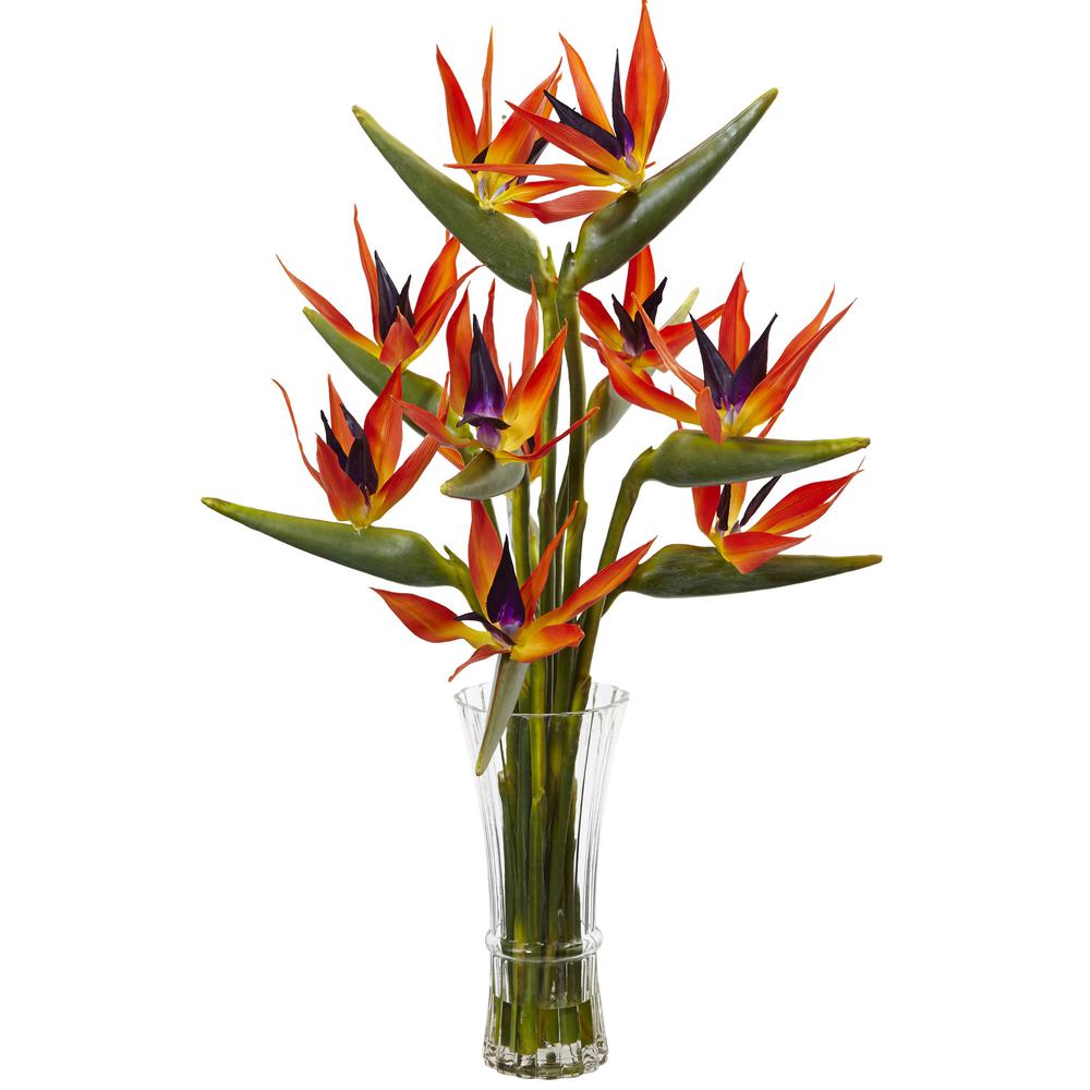 Large Bird of Paradise in Vase. Picture 1