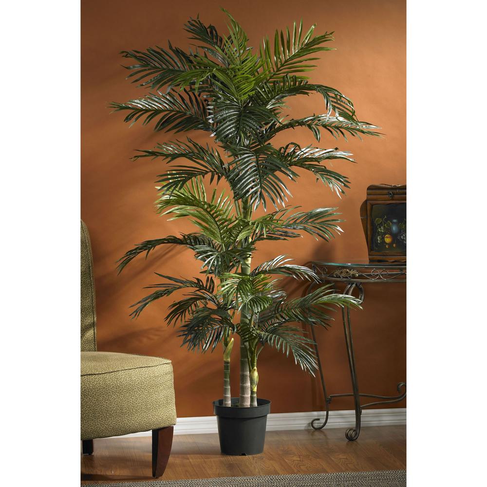 6.5ft. Golden Cane Palm Silk Tree. Picture 3
