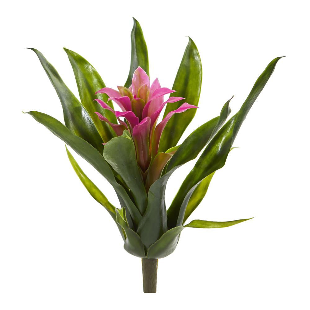 11in. Bromeliad Artificial Flower Stem, Set of 6, Purple. Picture 3