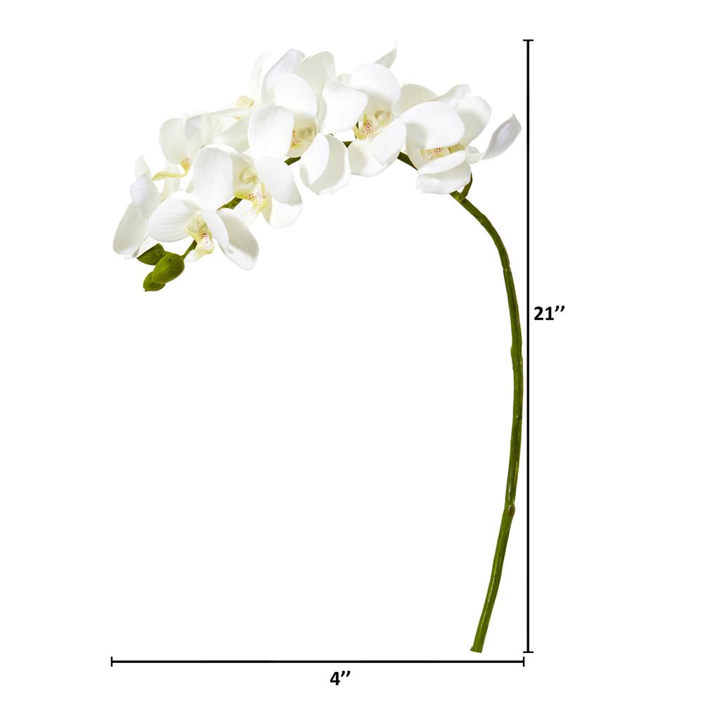 21in. Phalaenopsis Orchid Artificial Flower (Set of 6). Picture 2