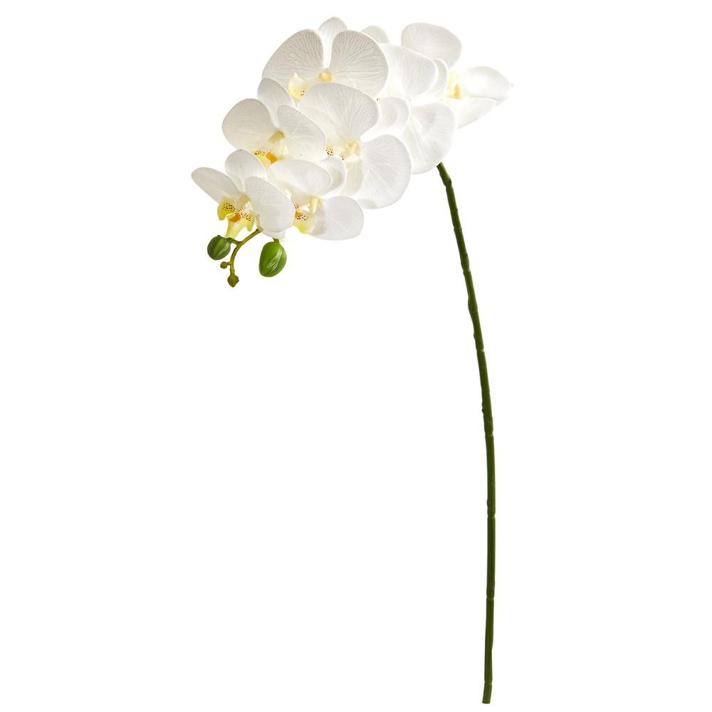 28in. Orchid Phalaenopsis Artificial Flower Stem (Set of 6). Picture 1