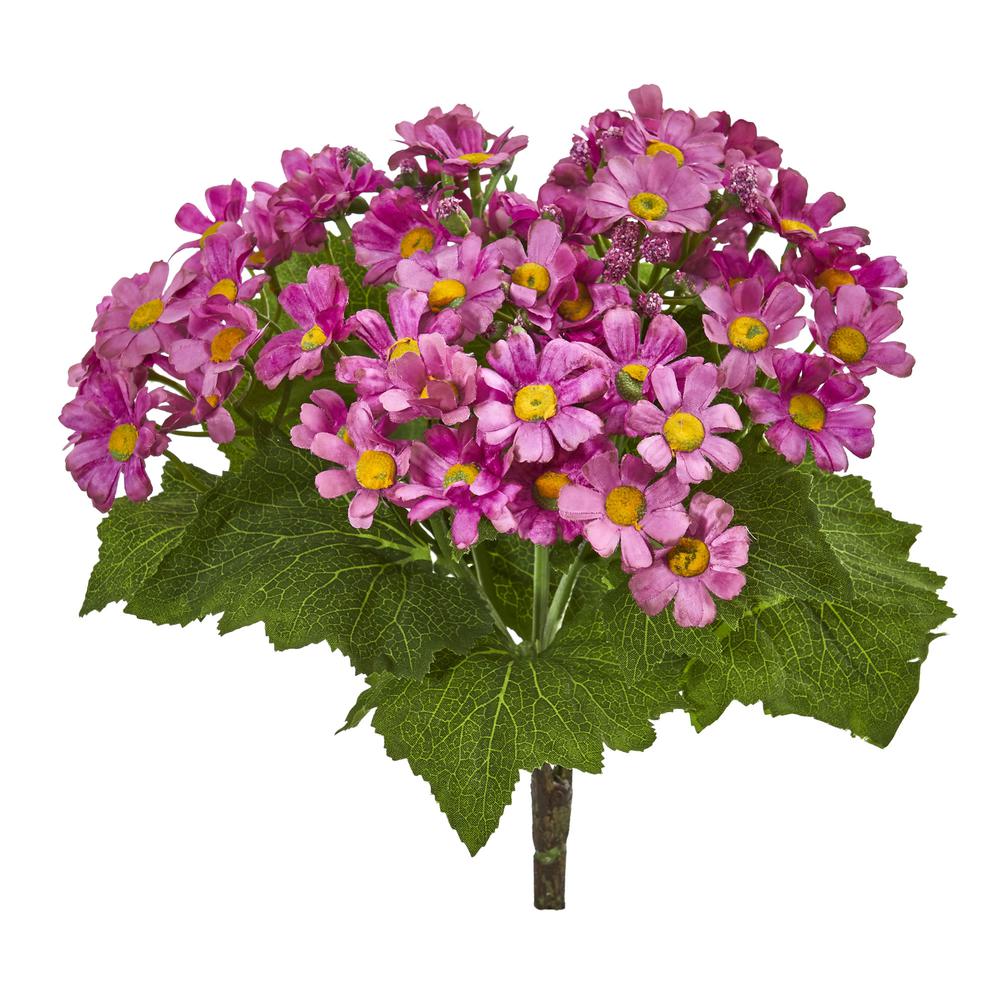 Daisy Bush Artificial Flower (Set of 6). Picture 1