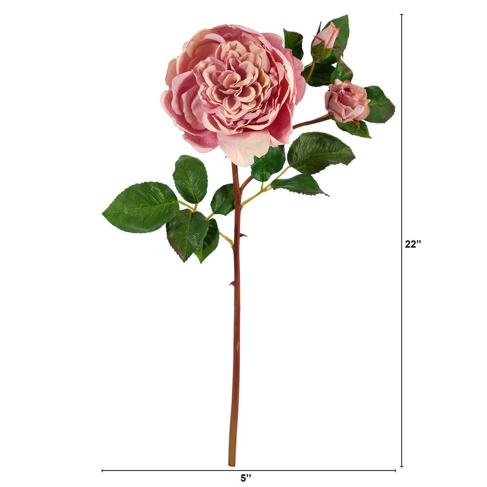 22in. Rose Artificial Flower (Set of 6). Picture 2