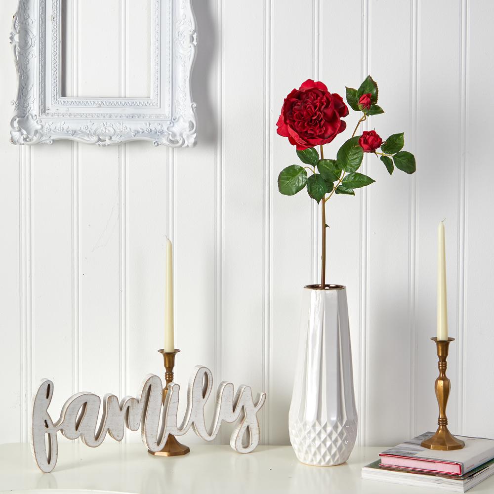 22in. Rose Artificial Flower (Set of 6). Picture 3