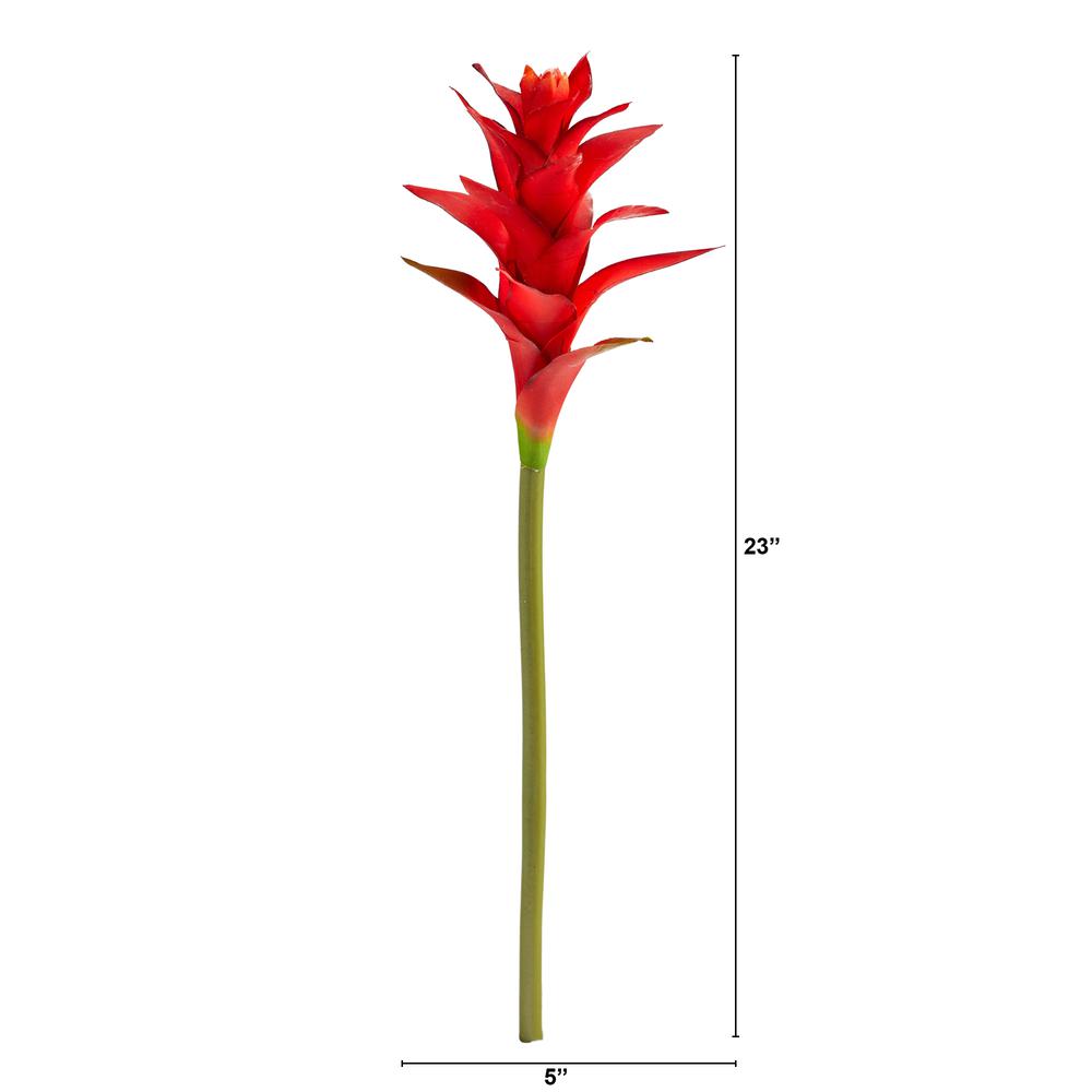 23in. Star Bromeliad Artificial Flower (Set of 6). Picture 2