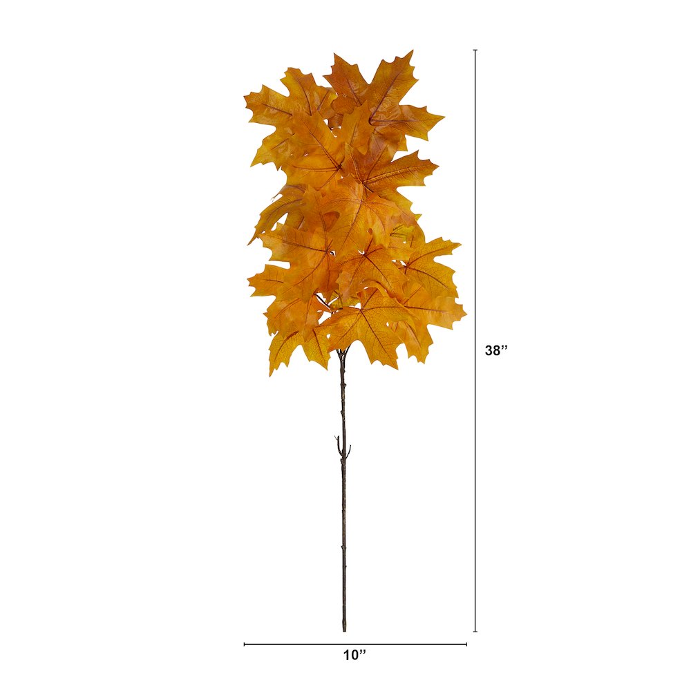 38in. Autumn Maple Leaf Artificial Flower (Set of 6). Picture 2