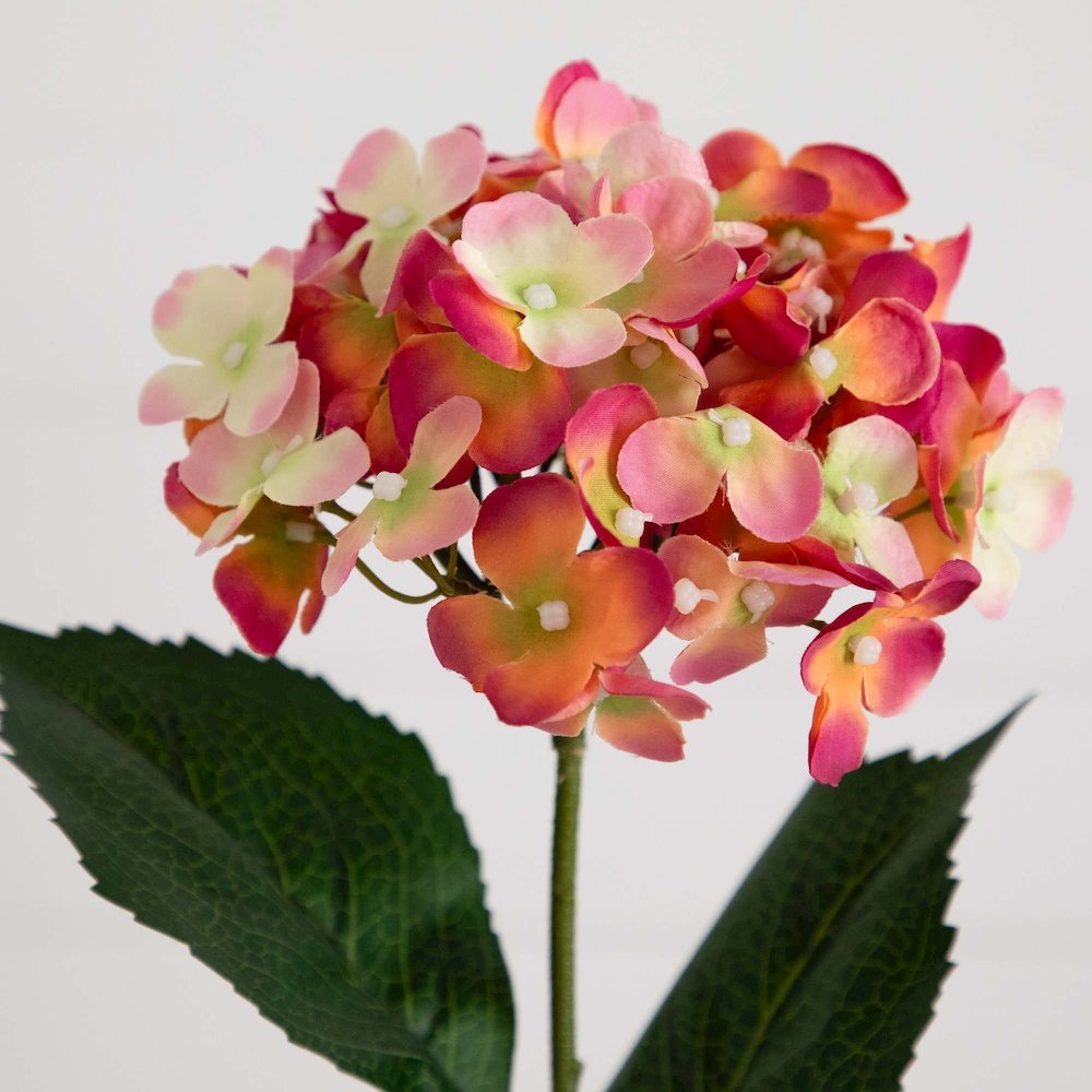 20in. Artificial Hydrangea Flower Stems, Set of 3. Picture 4