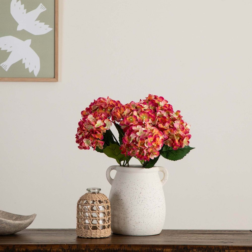 20in. Artificial Hydrangea Flower Stems, Set of 3. Picture 9