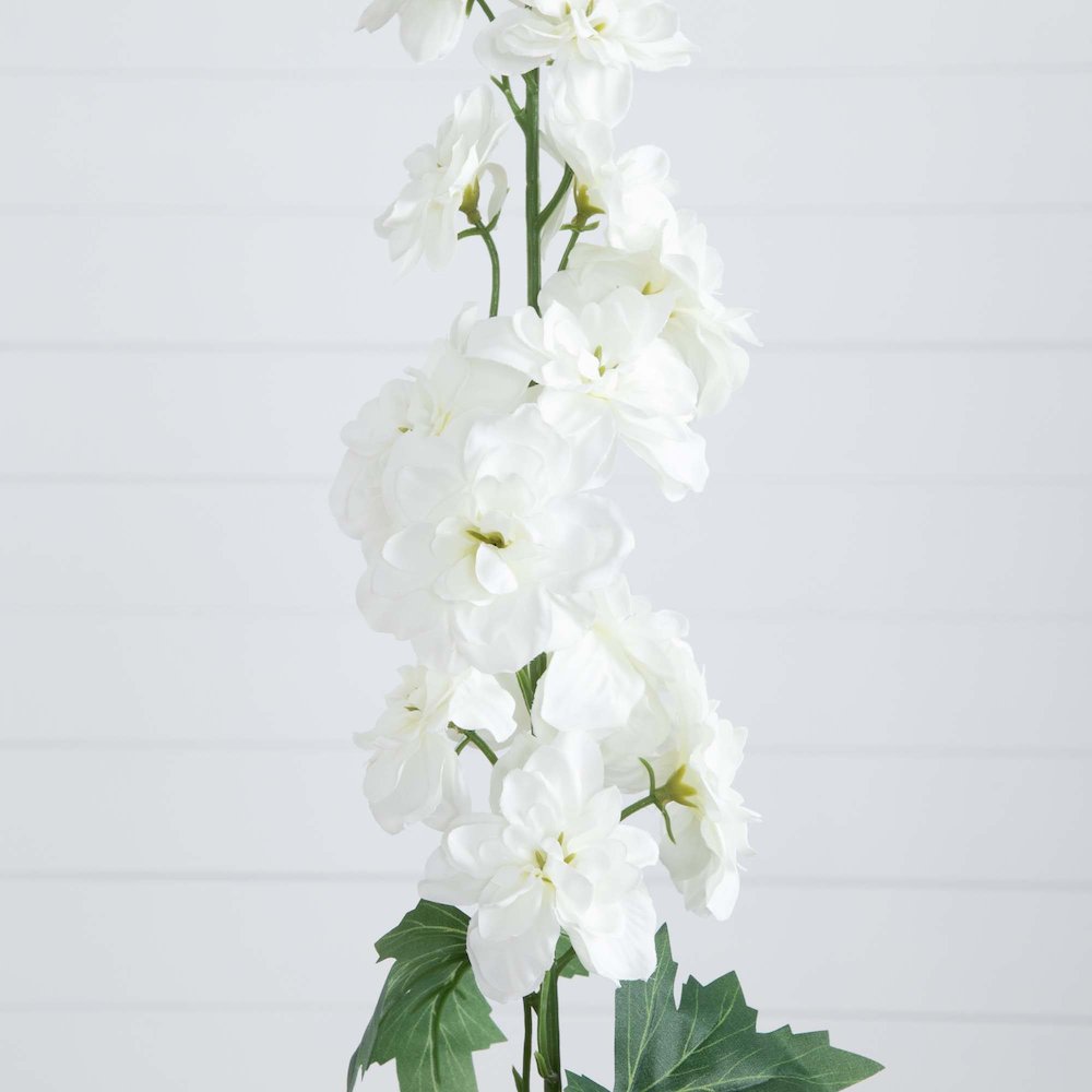 39in. Artificial Delphinium Flower Stems, Set of 3. Picture 4