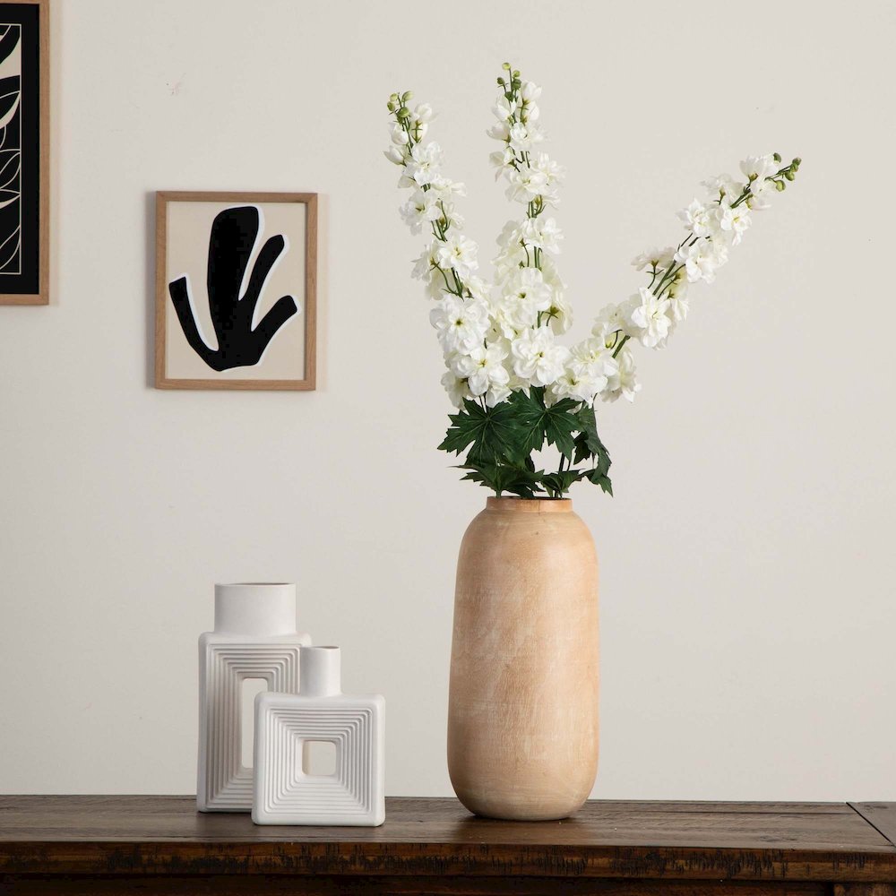 39in. Artificial Delphinium Flower Stems, Set of 3. Picture 8