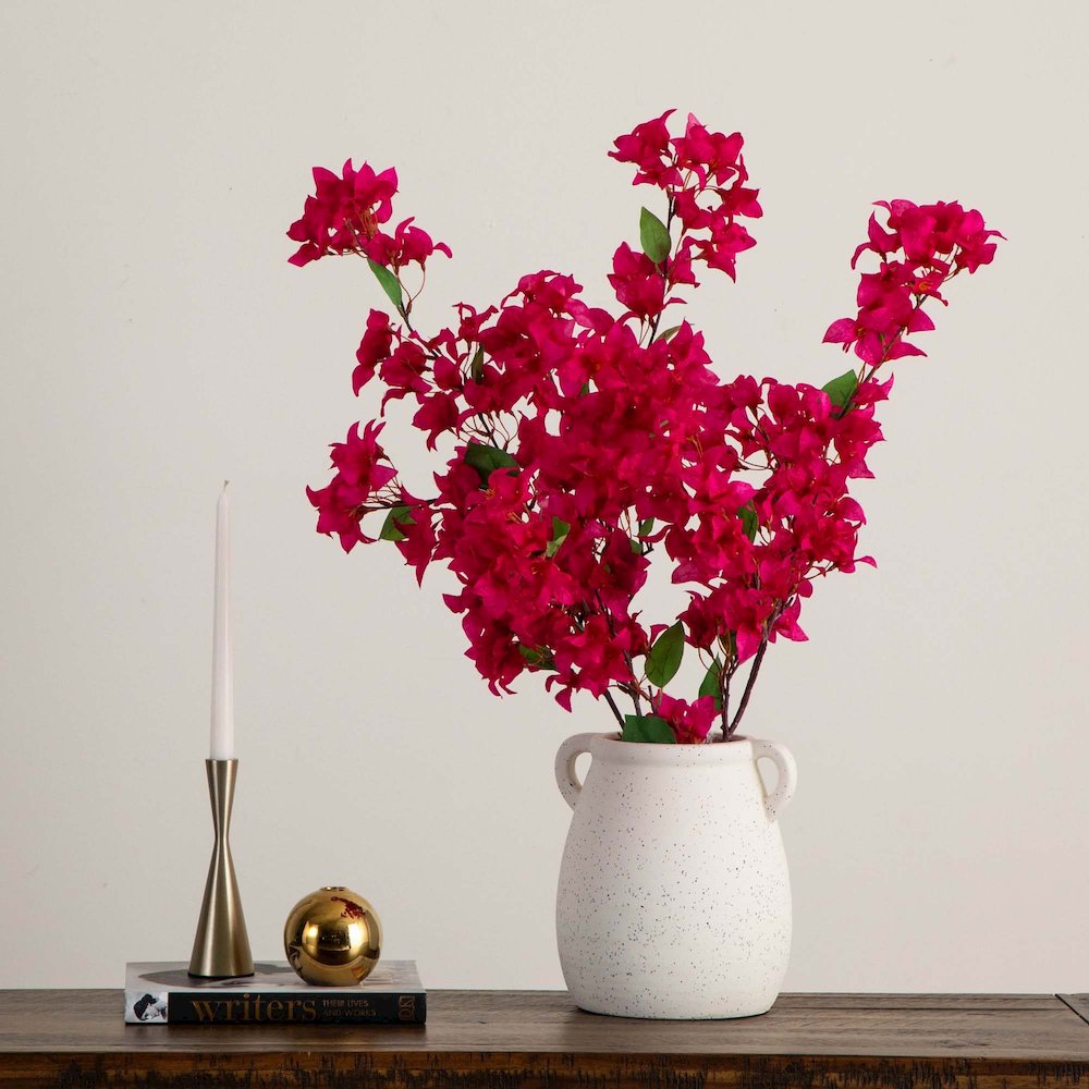 47in. Artificial Bougainvillea Flower Stems, Set of 3. Picture 10