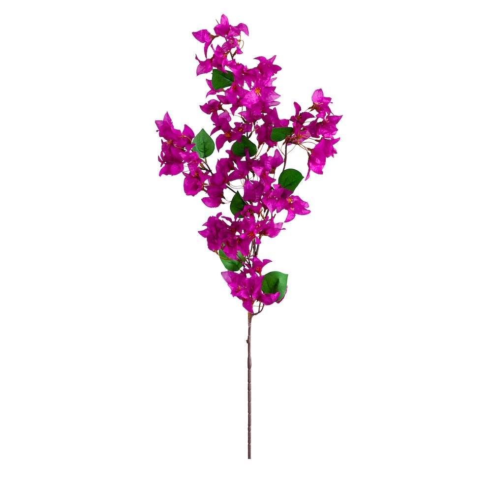 47in. Artificial Bougainvillea Flower Stems, Set of 3. Picture 1
