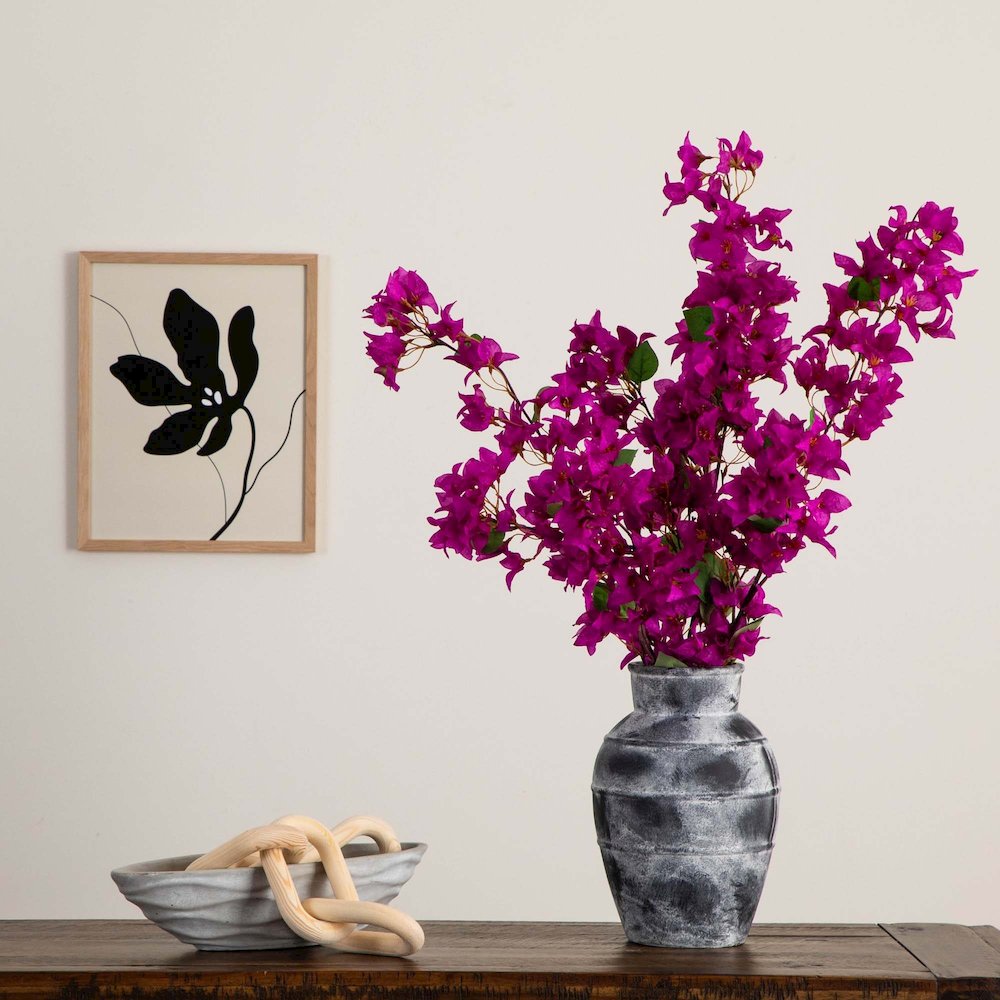 47in. Artificial Bougainvillea Flower Stems, Set of 3. Picture 10