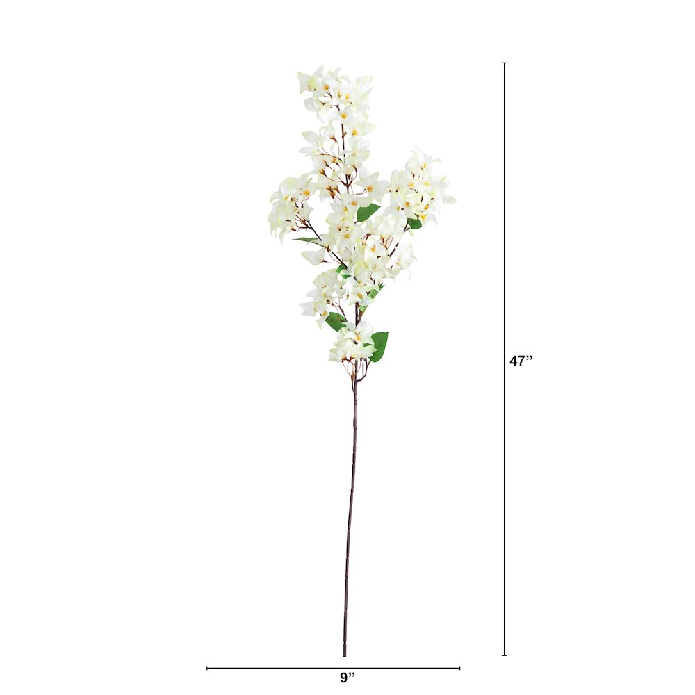 47in. Artificial Bougainvillea Flower Stems, Set of 3. Picture 2