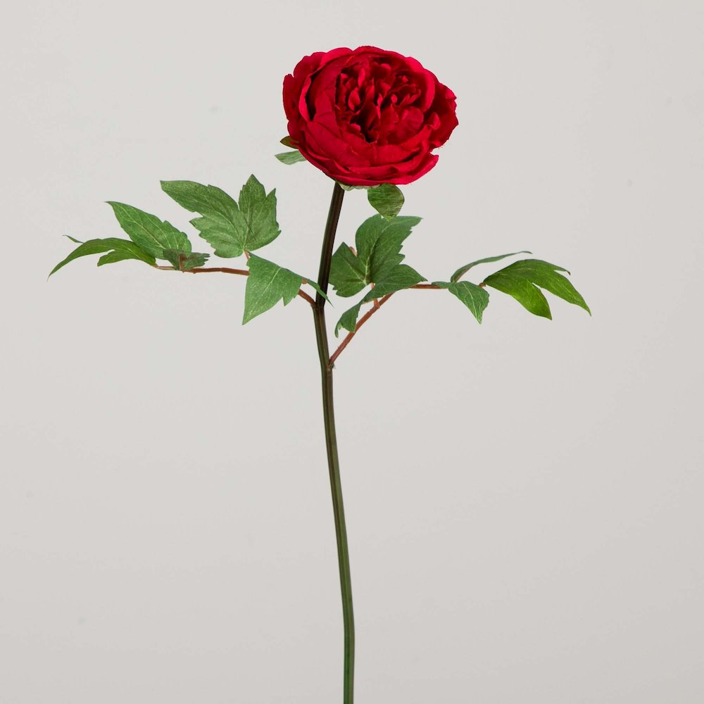 20in. Artificial Peony Flower Stems, Set of 3. Picture 7