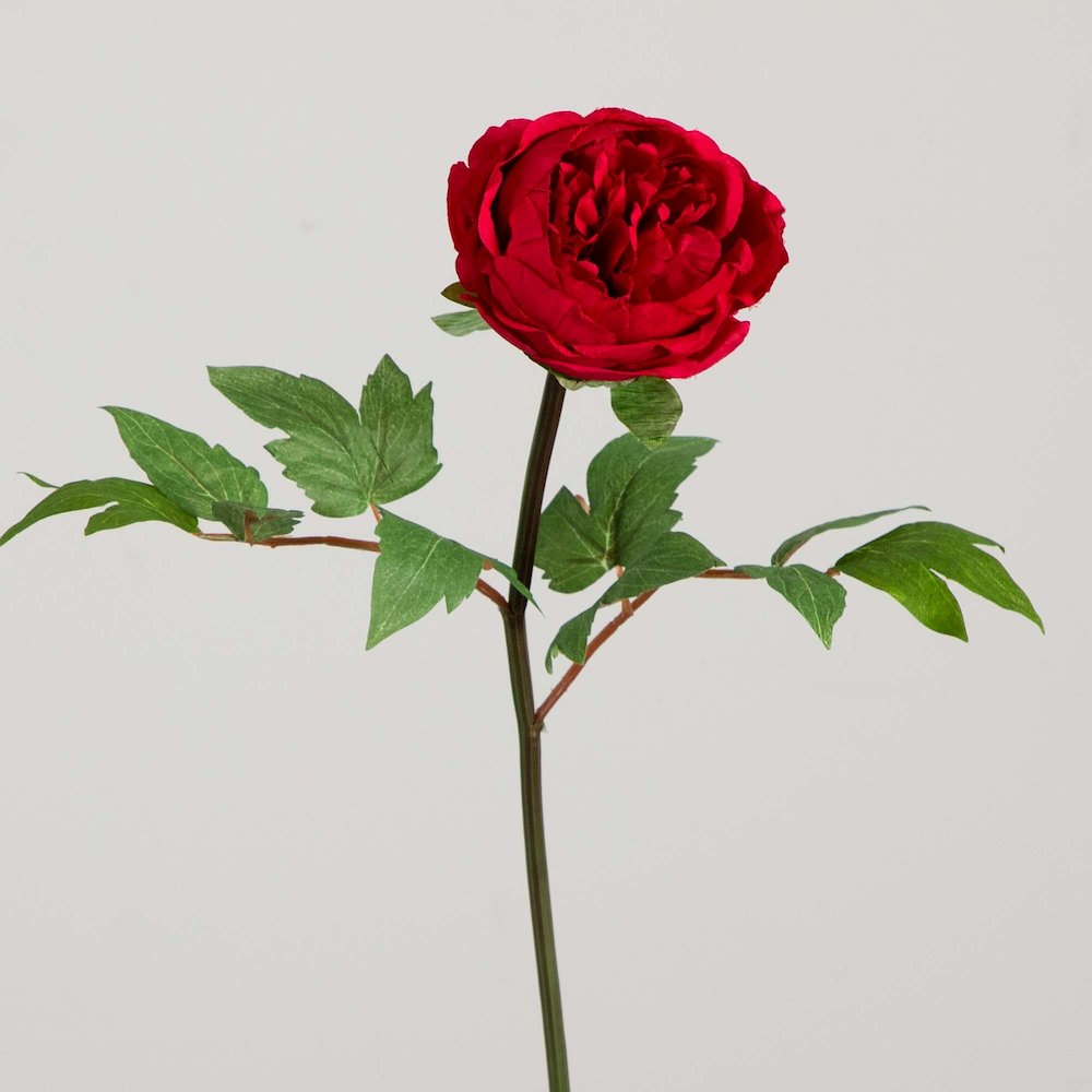 20in. Artificial Peony Flower Stems, Set of 3. Picture 8