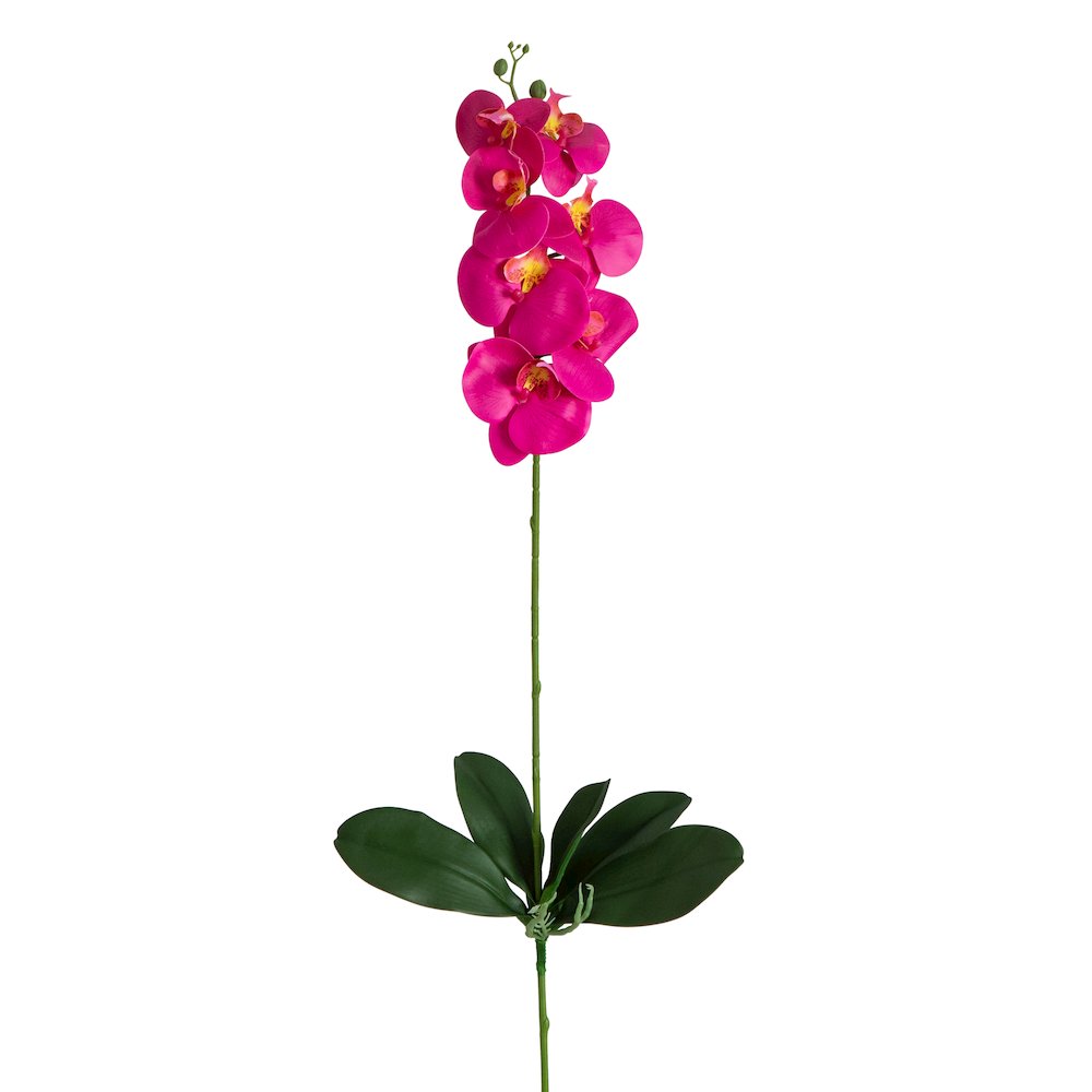 35in. Artificial Orchid Flower Stems, Set of 3. Picture 1