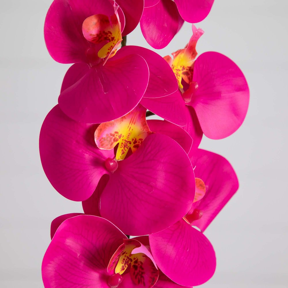 35in. Artificial Orchid Flower Stems, Set of 3. Picture 3