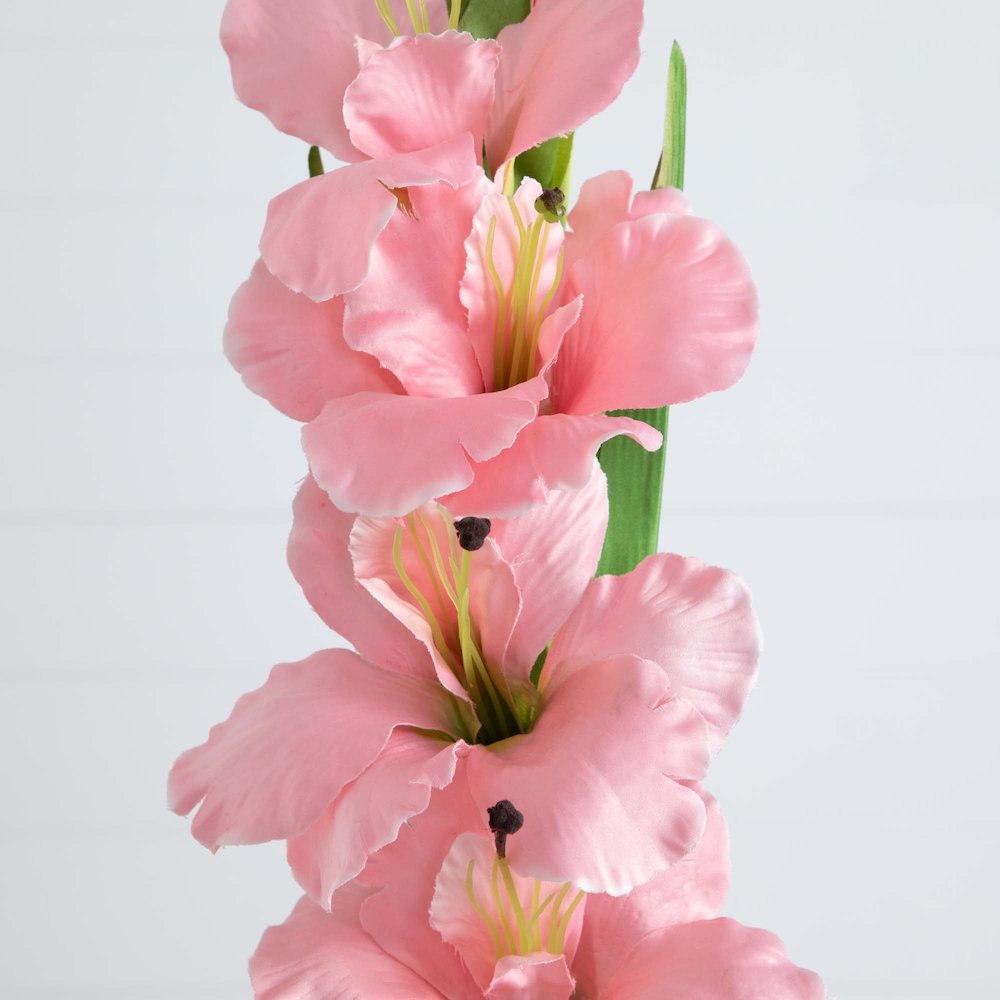 45in. Artificial Gladiolus Flower Stems, Set of 3. Picture 3