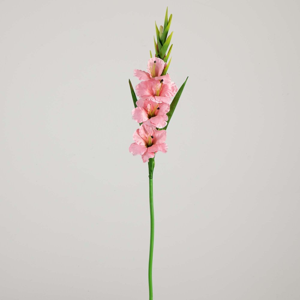 45in. Artificial Gladiolus Flower Stems, Set of 3. Picture 5