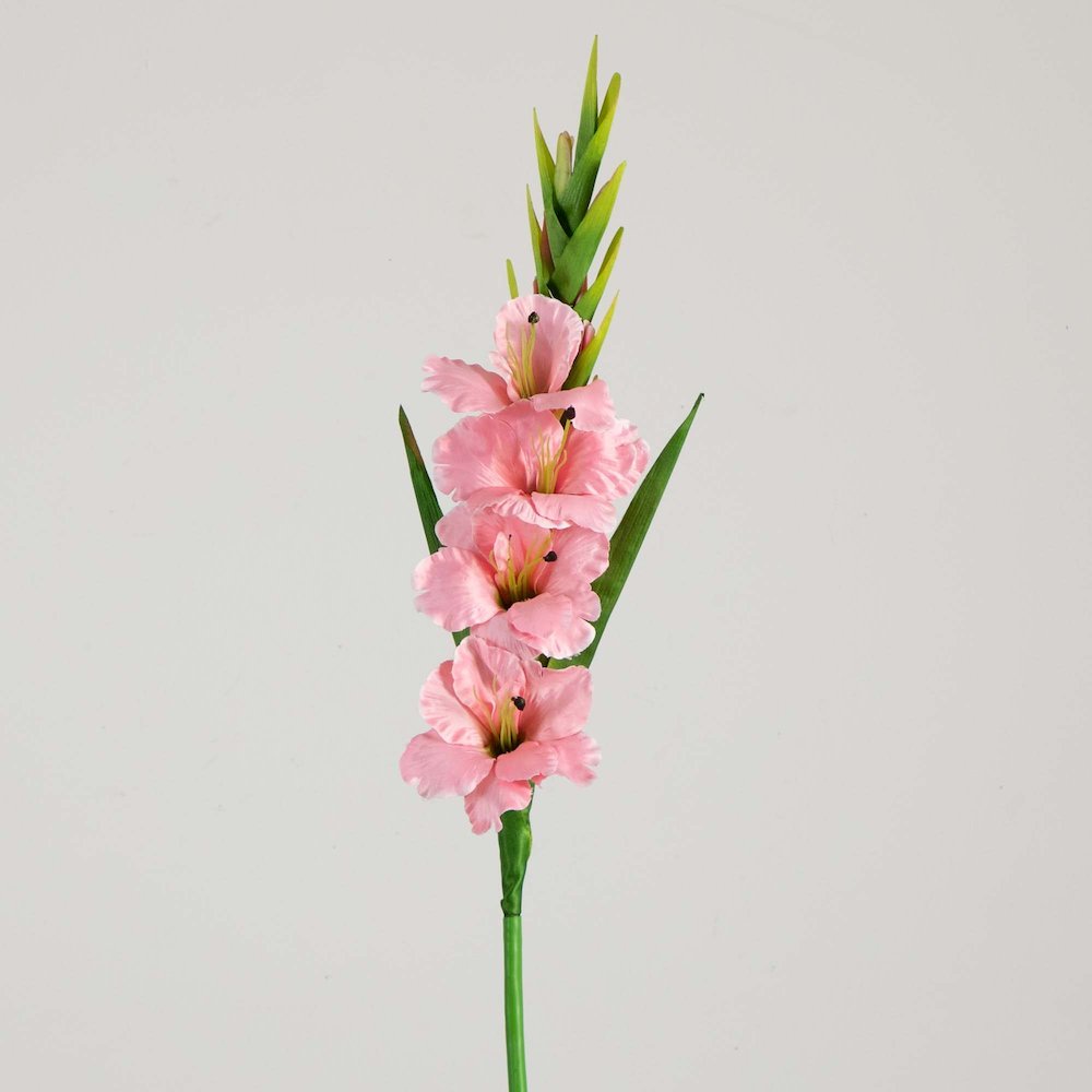 45in. Artificial Gladiolus Flower Stems, Set of 3. Picture 6