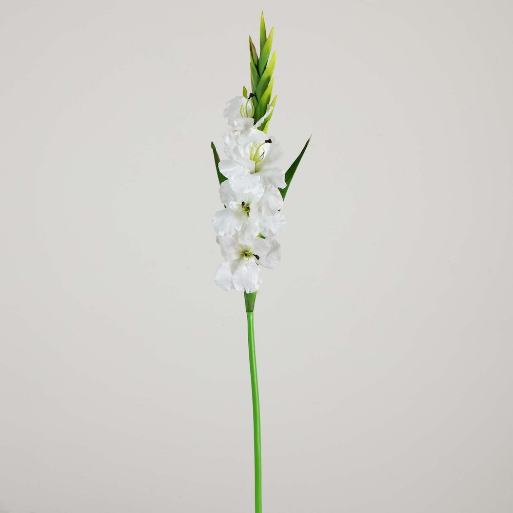 45in. Artificial Gladiolus Flower Stems, Set of 3. Picture 5