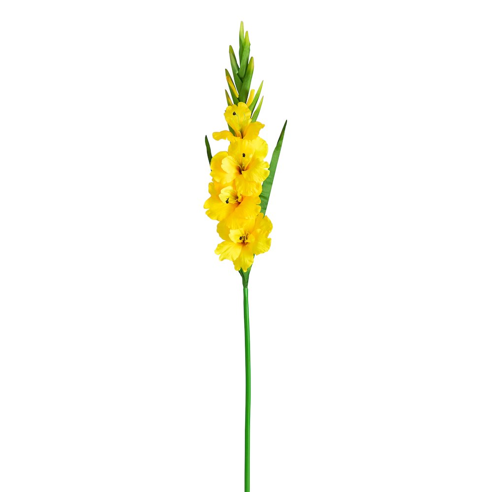 45in. Artificial Gladiolus Flower Stems, Set of 3. Picture 1