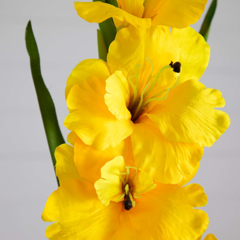45in. Artificial Gladiolus Flower Stems, Set of 3. Picture 3