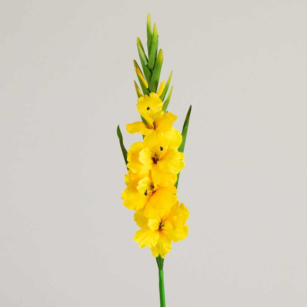 45in. Artificial Gladiolus Flower Stems, Set of 3. Picture 6