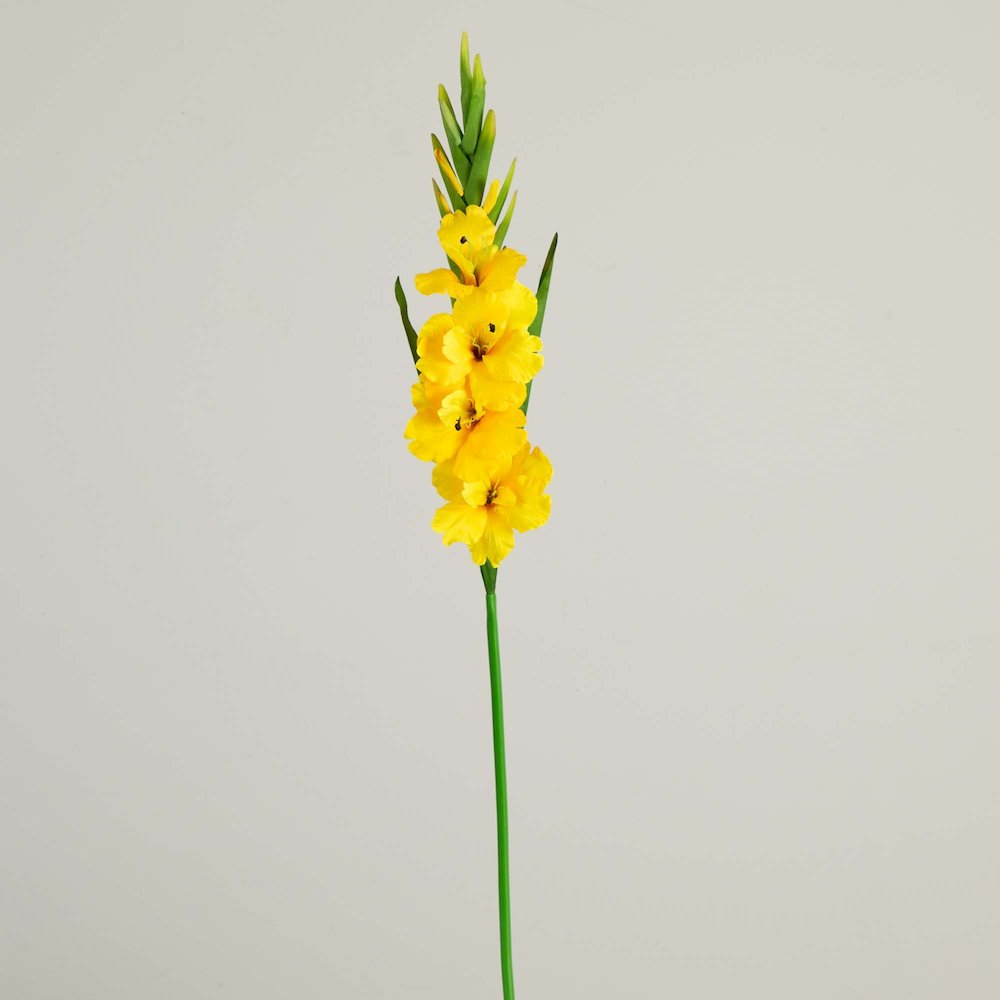 45in. Artificial Gladiolus Flower Stems, Set of 3. Picture 7