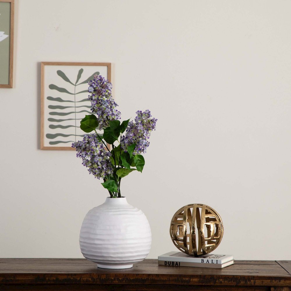 36in. Artificial Lilac Flower Stems, Set of 3. Picture 10