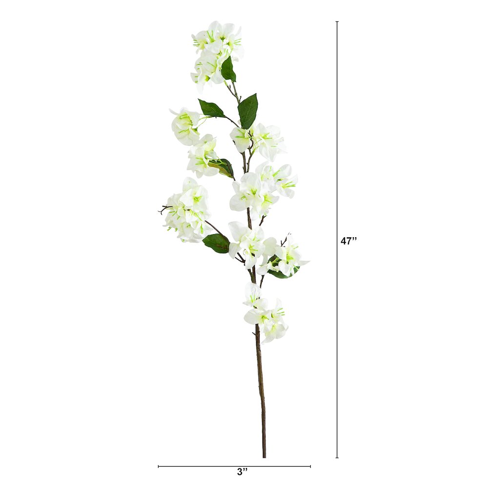 47in. Artificial Bougainvillea Flower Stems, Set of 3. Picture 2