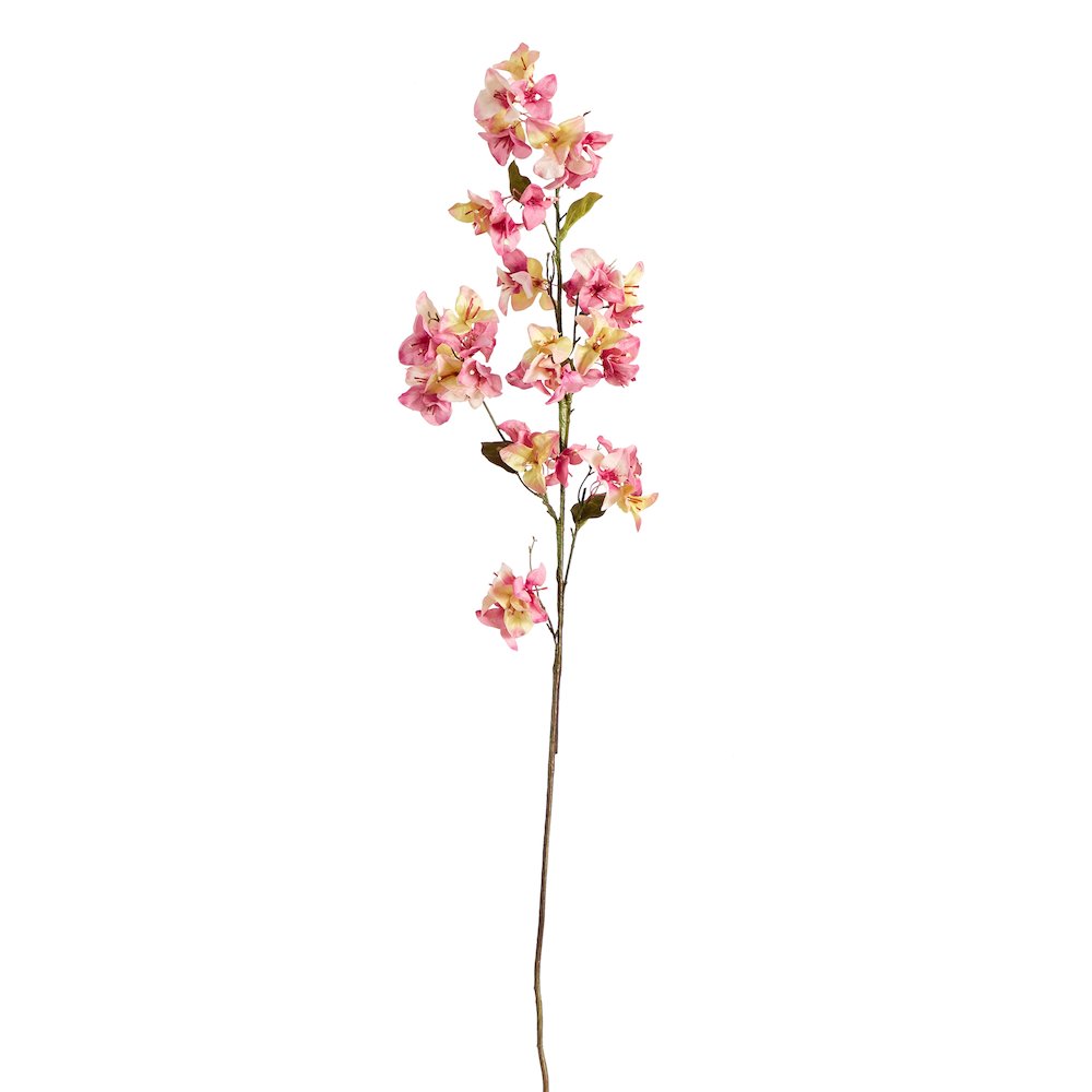47in. Artificial Bougainvillea Flower Stems, Set of 3. Picture 1