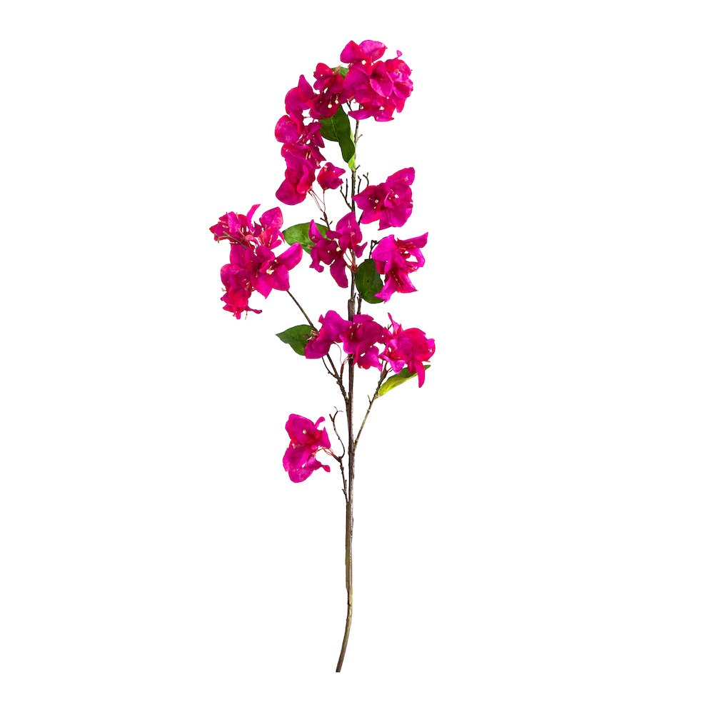 47in. Artificial Bougainvillea Flower Stems, Set of 3. Picture 1