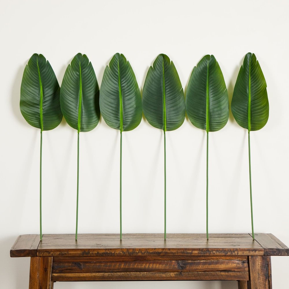 40in. Artificial Travelers Palm Stems - Set of 6. Picture 7