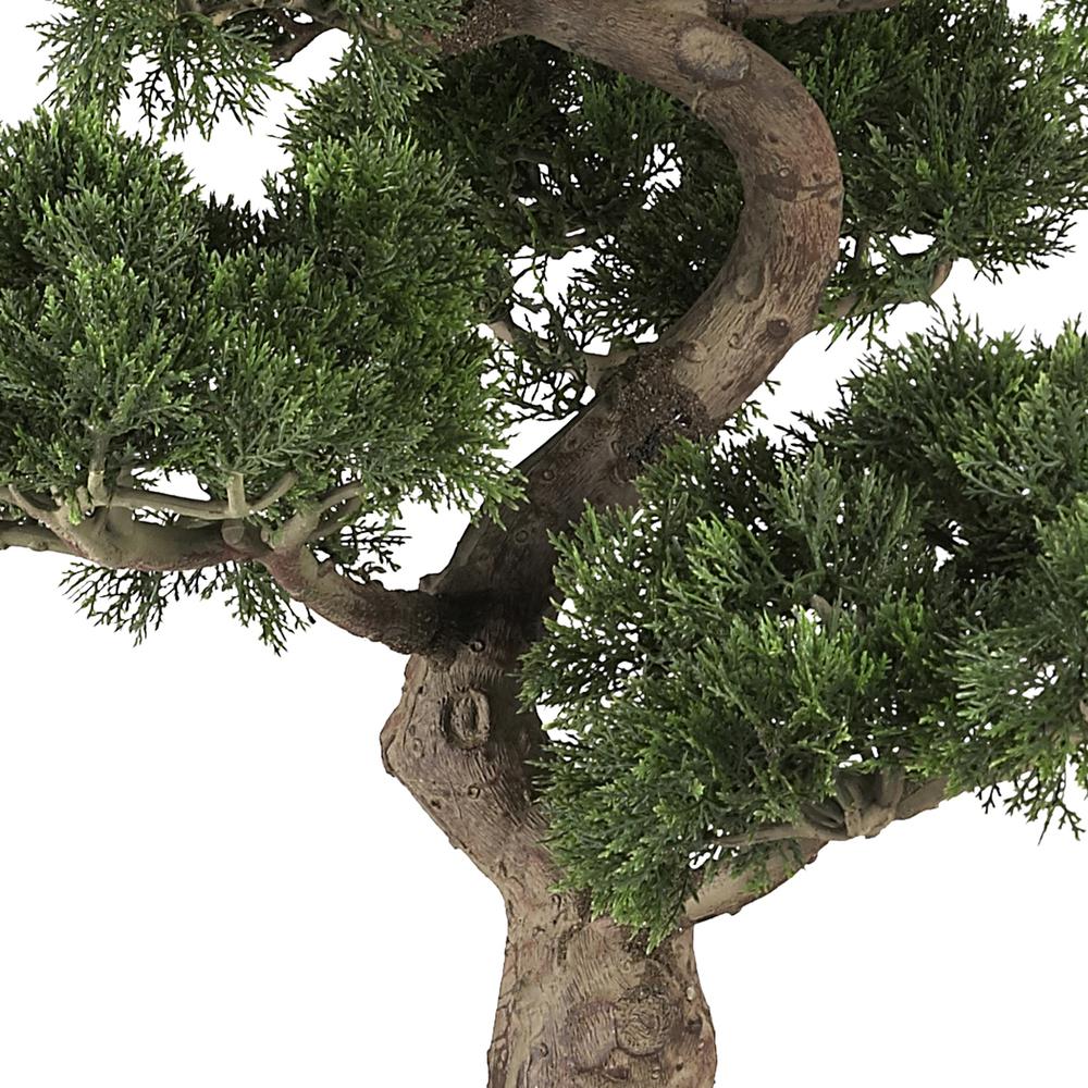 36in. Cedar Bonsai Silk Plant. Picture 2