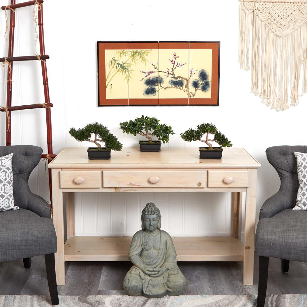 12in. Bonsai Silk Plant Collection (Set of 3). Picture 2