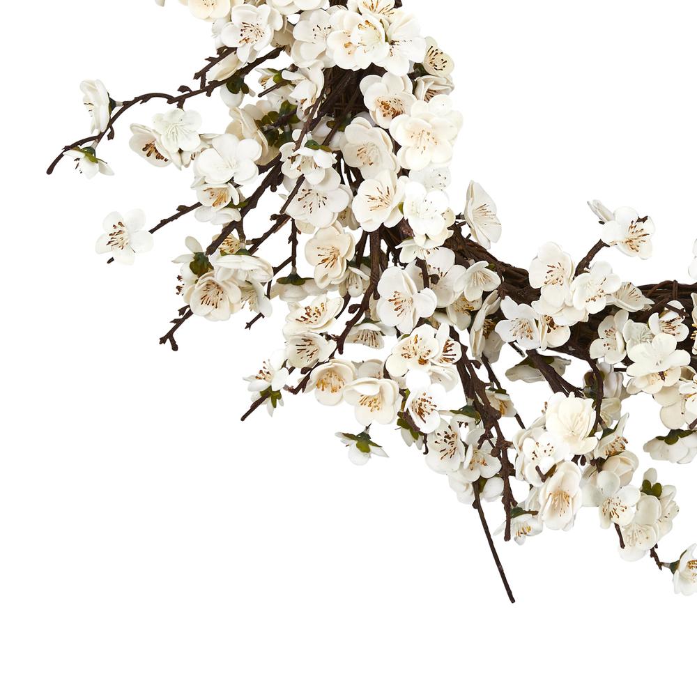 24in. Plum Blossom Wreath. Picture 2