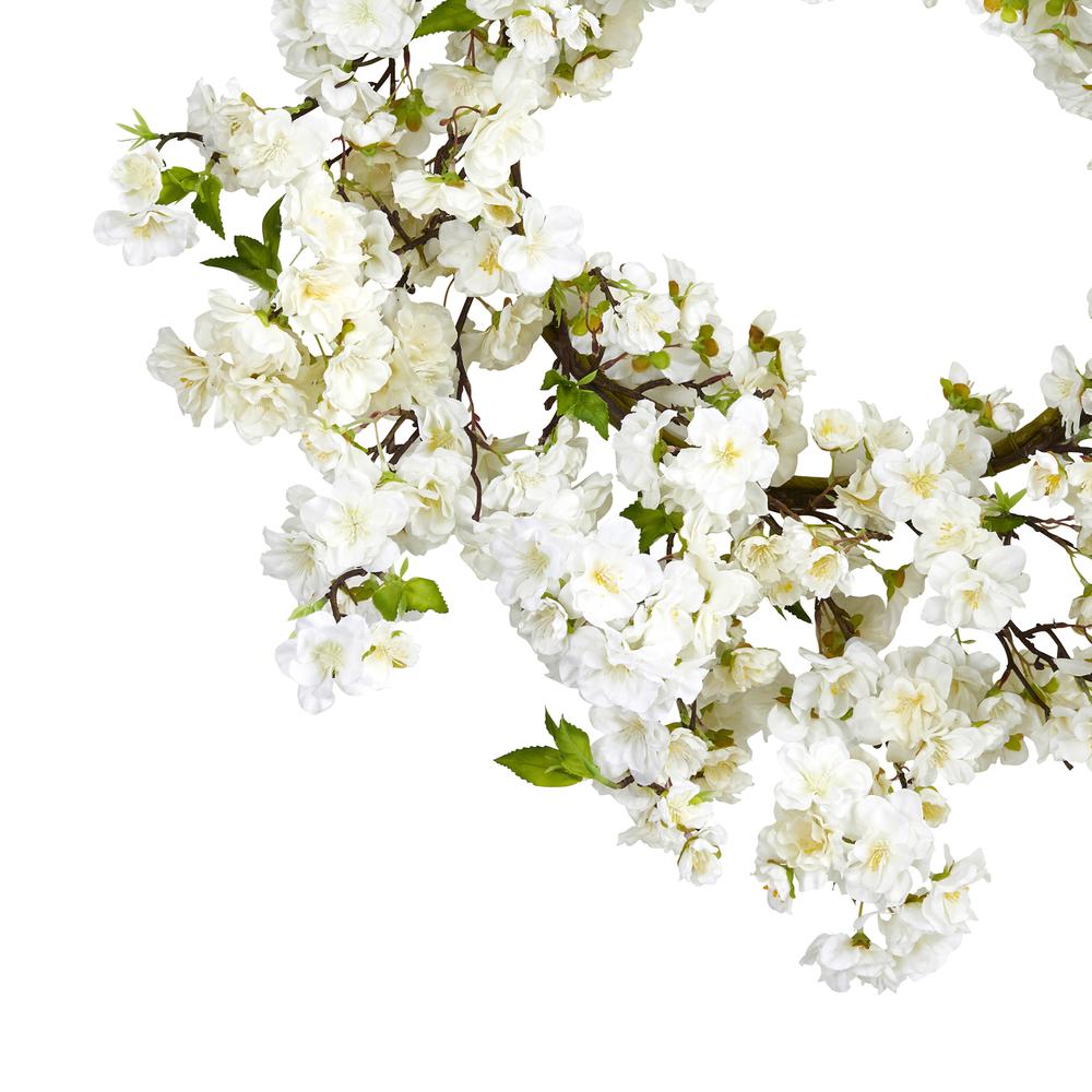 24in. Cherry Blossom Wreath. Picture 2