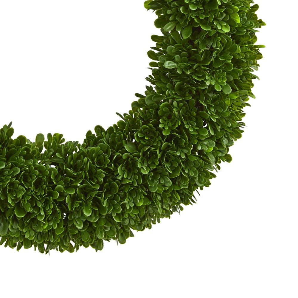 19.5in. Tea Leaf Wreath UV Resistant (Indoor/Outdoor). Picture 5