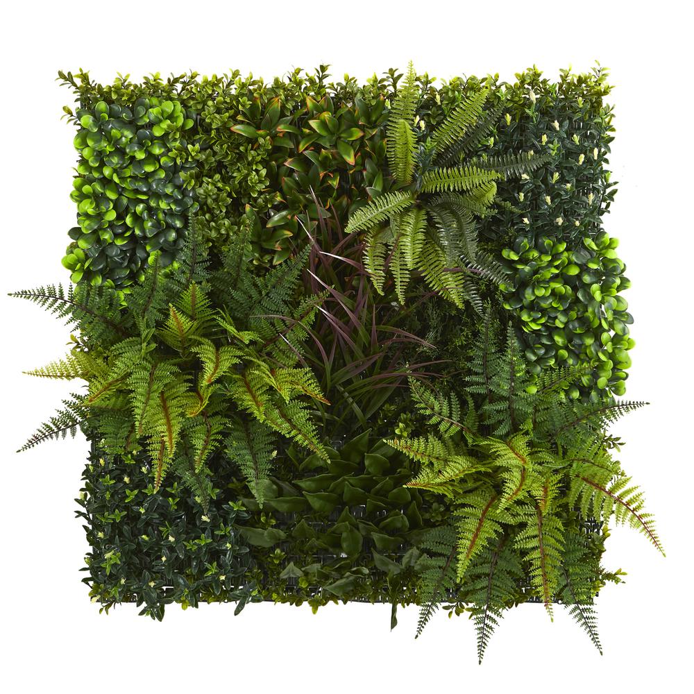 29in. x 29in. Artificial Living Wall UV Resistant (Indoor/Outdoor). Picture 1