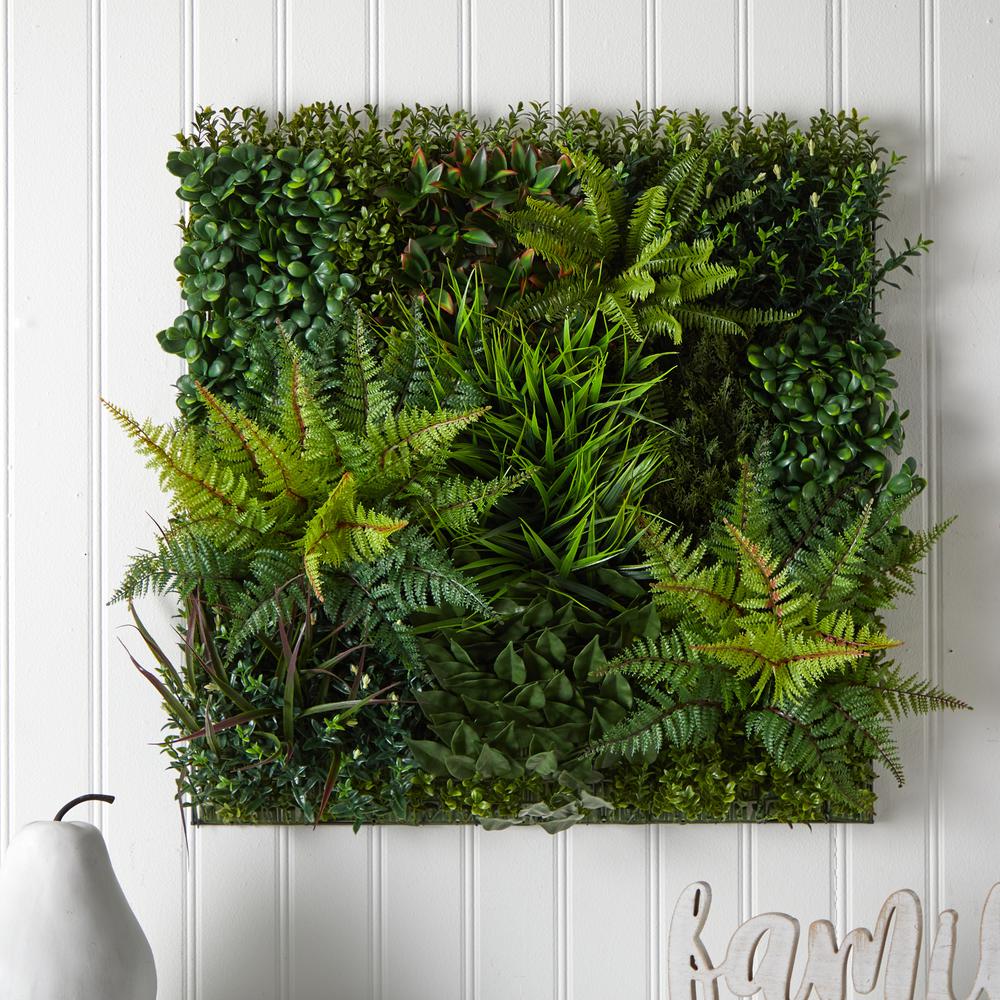 29in. x 29in. Artificial Living Wall UV Resistant (Indoor/Outdoor). Picture 3