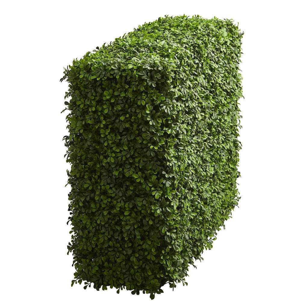 39in. Boxwood Artificial Hedge (Indoor/Outdoor). Picture 3