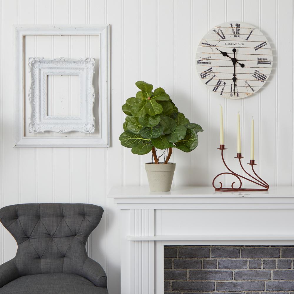 22in. Fiddle Leaf Artificial Plant. Picture 3